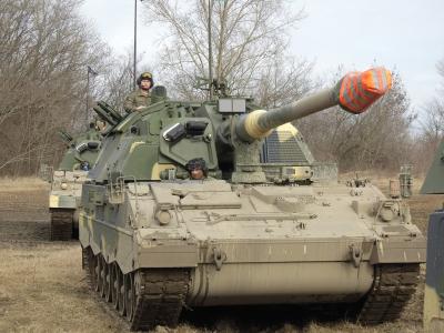 Fotók - Vezetési gyakorlat a Panzerhaubitze önjáró lövegekkel